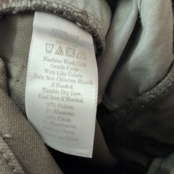 Everlane The Utility Wide-Leg Pant Kalamata Olive Green Size 00 - Picture 4 of 11